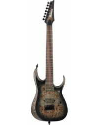 Ibanez RGD71ALPA CKF 7 String Electric Guitar - Charcoal Burst Black Stained Flat