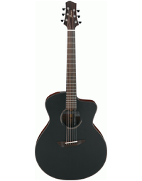 Ibanez JGM10 BSN Jon Gomm Signature Solid Sitka / Pau Ferro Jumbo Acoustic Guitar w/ Pickup Black Satin