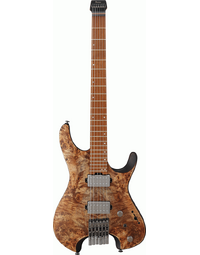 Ibanez Q52PB ABS Poplar Burl Headless Electric Guitar Antique Brown Stained