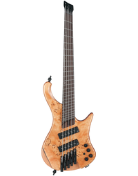 Ibanez Bass Workshop EHB1505SMS FNL 5-String Short-Scale Multi-Scale Poplar Burl Top Headless Electric Bass Florid Natural Low Gloss