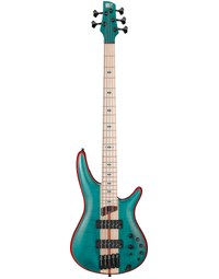 Ibanez Premium SR1425B CGL 5-String Flamed Maple Top Electric Bass Caribbean Green Low Gloss