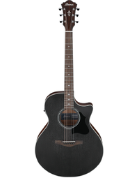 Ibanez AE140 WKH AE Solid Top Orchestra Acoustic Guitar w/ Pickup Weathered Black/Natural Open Pore