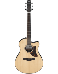 Ibanez AAM380CE NT Advanced Acoustic Solid Top Auditorium Acoustic Guitar w/ Pickup Natural High Gloss