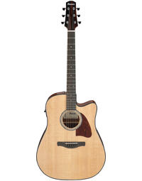 Ibanez AAD51CE NT Advanced Acoustic Solid Top Dreadnought Acoustic Guitar w/ Pickup Natural High Gloss