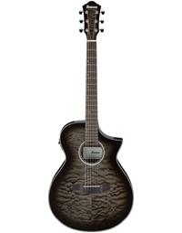 Ibanez AEWC16QA TKH Auditorium Acoustic Guitar w/ Pickup Transparent Black Sunburst / Natural High Gloss