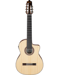 Ibanez GA3007CE NT 7-String Solid Top Classical Nylon String Acoustic Guitar w/ Pickup Natural High Gloss