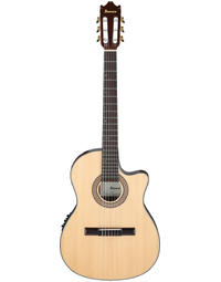 Ibanez GA35TCE NT Thinline Classical Nylon String Guitar w/ Pickup Natural High Gloss