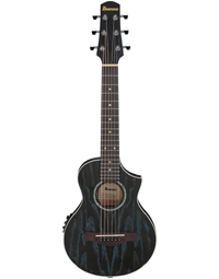 Ibanez EWP16EWB GAO Piccolo Acoustic Guitar / Guitalele w/ Pickup Galaxy Aqua Open Pore