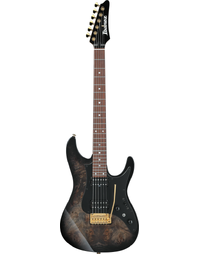 Ibanez Premium AZ41P1PB TGB Poplar Burl Top Electric Guitar Transparent Grey Burst