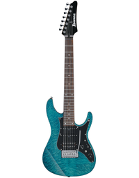 Ibanez Premium AZ447P1QM COB Quilted Maple Top 7-String Electric Guitar Cosmic Blue