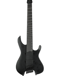 Ibanez QX527B WK 7-String Slanted Frets Headless Electric Guitar Weathered Black