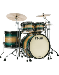 Tama ME42TZS LEWB Starclassic Maple 4-Piece Drum Kit Emerald Pacific Walnut Burst