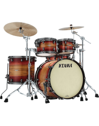 Tama ME42TZS LRWB Starclassic Maple 4-Piece Drum Kit Ruby Pacific Walnut Burst