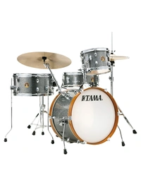 TAMA LJK48H4 GXS CLUB-JAM 4-PIECE COMPLETE KIT WITH 18" BASS DRUM - GALAXY SILVER