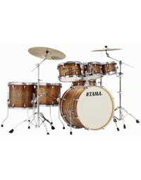 Tama CL72RS EMAE Superstar Classic Exotix Maple 7-Piece Drum Kit Matte Midnight Elm Burst