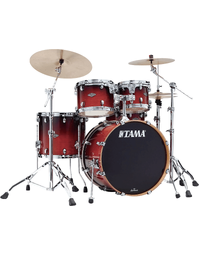 Tama MBS42S DCF Starclassic Performer Maple/Birch 4-Piece Shell Pack Dark Cherry Fade