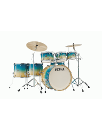 Tama CL72RS CLP Superstar Classic Maple 7-Piece Drum Kit Caribbean Lacebark Pine Fade
