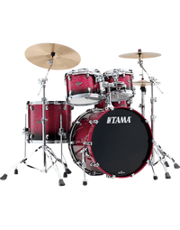Tama WBS42S MDR Starclassic Walnut/Birch 4-Piece Shell Pack Molten Dark Raspberry Fade