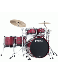 Tama WBS52RZS MDR Starclassic Walnut/Birch 5-Piece Shell Pack Molten Dark Raspberry Fade