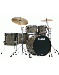 Tama WBS52RZUS TGCT Limited Edition Starclassic Walnut/Birch 5-Piece Shell Pack w/ 22" BD Gloss Charcoal Tamo Ash