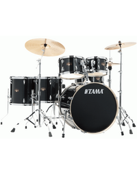 Tama IP62H6W HBK Imperialstar Poplar 6-Piece Drum Kit Hairline Black