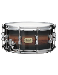 Tama LBM1465Z MZB S.L.P. Limited Edition Bubinga / Maple 14" x 6.5" Snare Drum Midnight Zebrawood Burst