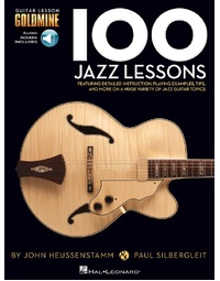 100 JAZZ GUITAR LESSONS GOLDMINE BK/OLA