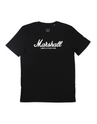 Marshall Script Logo T Shirt, Black, L