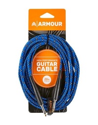 Armour GW20P Guitar 20 Foot Woven Blue Python