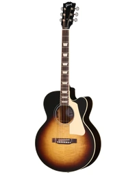 Gibson Les Paul Parlor Solid Flame Maple / Mahogany Parlour Acoustic Guitar w/ Pickup Vintage Sunburst - MCSBLPPVS