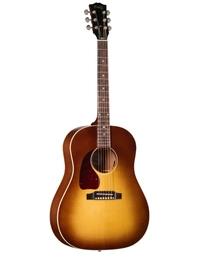 Gibson J-45 Special Solid Spruce / Mahogany Left-Handed Dreadnought Acoustic Guitar w/ Pickup Satin Honey Burst - MCRS45SPCHBL
