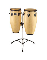Meinl HC812NT 11" & 12" Wood Conga Set, Double Stands, Natural