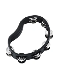 Meinl HTMT1BK Headliner ABS Hand Held Tambourine w/ 2 Rows Stainless Steel Jingles in Black