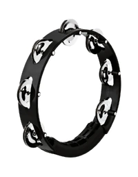 Meinl HTT8BK Headliner Series 8" Moulded ABS Tambourine Stainless Steel Jingles Black
