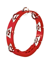 Meinl HTT8R Headliner Series 8" Moulded ABS Tambourine Stainless Steel Jingles Red