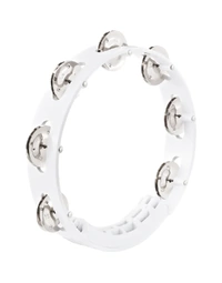 Meinl HTT8WH Headliner Series 8" Moulded ABS Tambourine Stainless Steel Jingles White