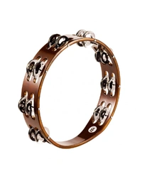 Meinl TA2AB Wood Tambourine 2 Rows w/ Steel Jingles in African Brown
