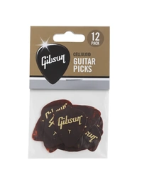 Gibson Tortoise Guitar Picks 12 Pack Thin - APRT12-74T