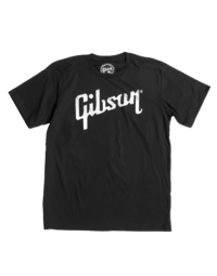 Gibson Distressed Logo T, Medium - GABLKTMD