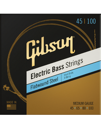 Gibson Short Scale Flatwound Electric Bass Strings Medium Gauge - SBG-FWSSM