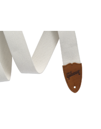 Gibson Canvas Guitar Strap White - ASCNVS-WHT