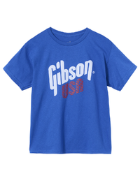 Gibson Kid's Gibson Usa Tee (Royal Blue) Small - GA-Kid's-TEE-USA-SM