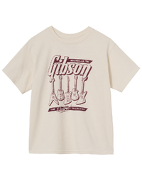 Gibson Kid's Electric Collection Tee Cream Small - GA-Kid's-TEE-ELC-SM