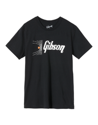 Gibson Soundwave Tee Black Medium - GA-TEE-SDWV-BLK-MD