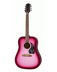 Epiphone Starling Square Shoulder Dreadnought Hot Pink Pearl - EASTARHPPCH1