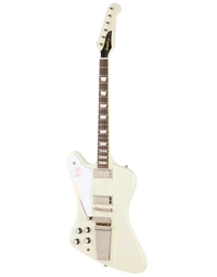 Epiphone Inspired By Custom Shop 1963 Firebird V W/ Maestro Vibrola Reissue Left-Handed Polaris White - ECFVR3PWNM1L