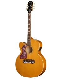 Epiphone J-200 Studio EC Solid Top Left-Handed Jumbo Acoustic Guitar w/ Pickup Natural - EASJ2CANNH1L