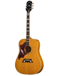 Epiphone Dove Studio Solid Top Left-Handed Dreadnought Acoustic Guitar w/ Pickup Natural - EASDVANNH1L