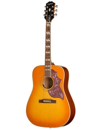 Epiphone Hummingbird Studio Solid Top Dreadnought Acoustic Guitar w/ Pickup Heritage Cherry Sunburst - EASHBHCNH1