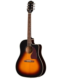 Epiphone J-45 Studio EC Solid Top Dreadnought Acoustic Guitar w/ Pickup Vintage Sunburst - EAS4CVSNH1